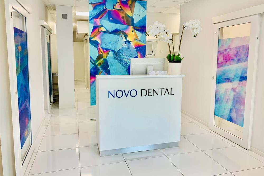Receptionen för Novo Dental.